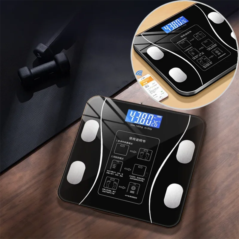 Home Intelligent Body Fat Scale Charging Electronic Weighing Scale Household Ultra-accurate Bluetooth Adult Fat Scale Weigh 2024