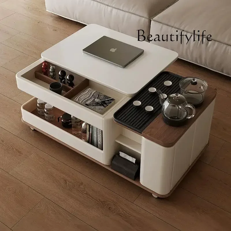 LXMovable رفع بلاطة الصخور طاولة القهوة طاولة القهوة صنع الشاي الحديثة بسيطة المتقدمة متعددة الوظائف طاولة شاي SSS #4