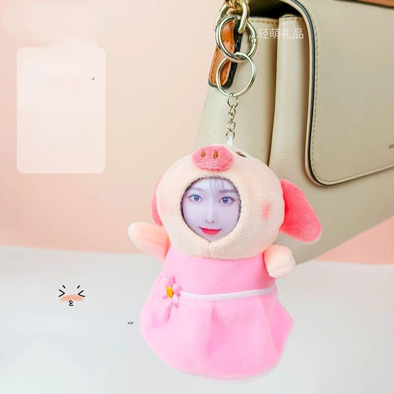 

Customized Rabbit Face Doll Keychain, DIY, Couple Gift, Wedding, Birthday, Home Decor, Personalized Photo, Custom Key Chain