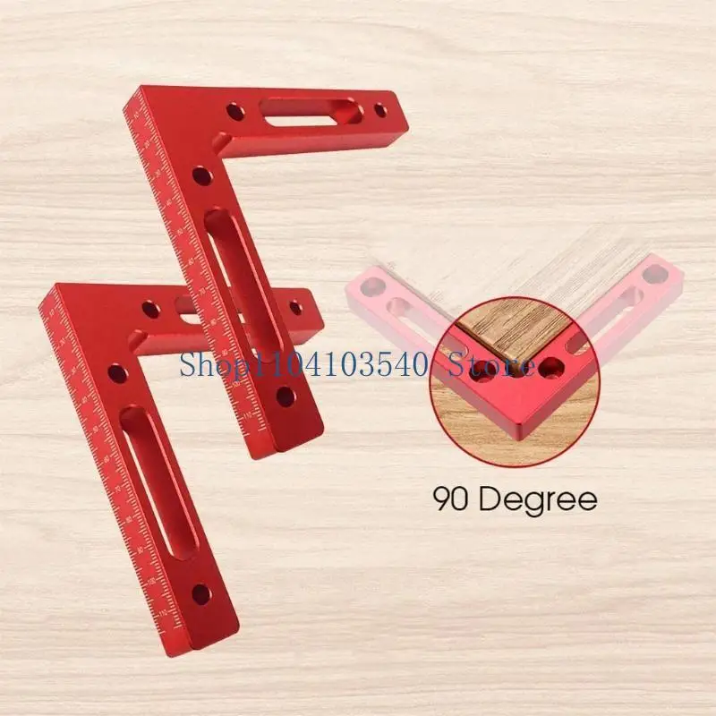 02DC 2 قطعة/المجموعة النجارة مربع محدد النجار تحديد المواقع أدوات تخطيط مربع لقياس ووضع العلامات أداة النجارة