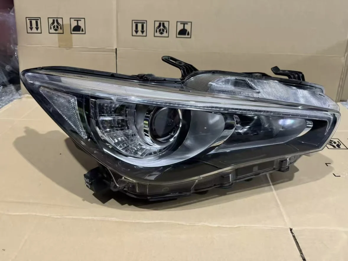 Fit For Infiniti Q50 LED Headlight 2013-2024 Q50s Headlight Assembly 2 Plugs With AFS EU Version High Configuration Direct Sales