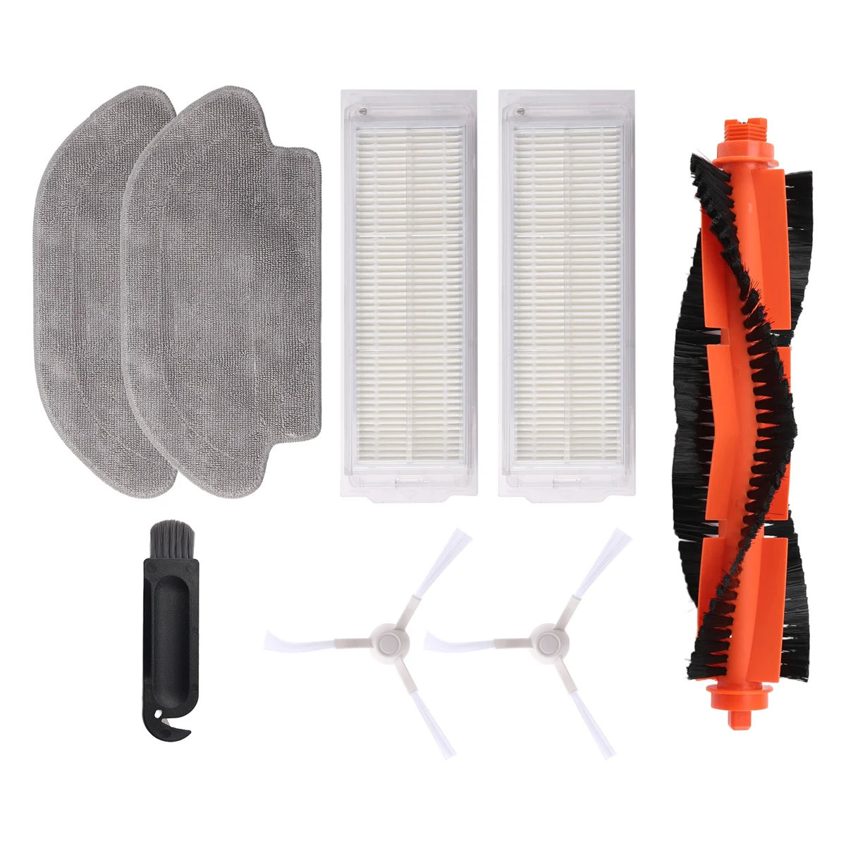 Основная щетка, боковая щетка, фильтр Hepa, тряпка для швабры, тряпка для робота-пылесоса Xiaomi 2S, очиститель XMSTJQR2S, запасные части-LITE