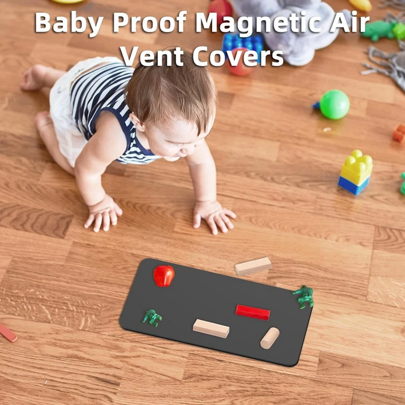 Floor Register 4 X 10 Inch With Strong Magnetic Vent Cover Set Air Vent Cover Kit For Home Floor Wall Or Celling For HVAC RV AC