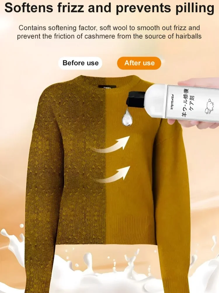 Anti-shrink Woolen Clothes Detergent Woolen Sweater Shrinkage Recovery Agent Sweater Cashmere Detergent Sweater Fluffy Repair Ag