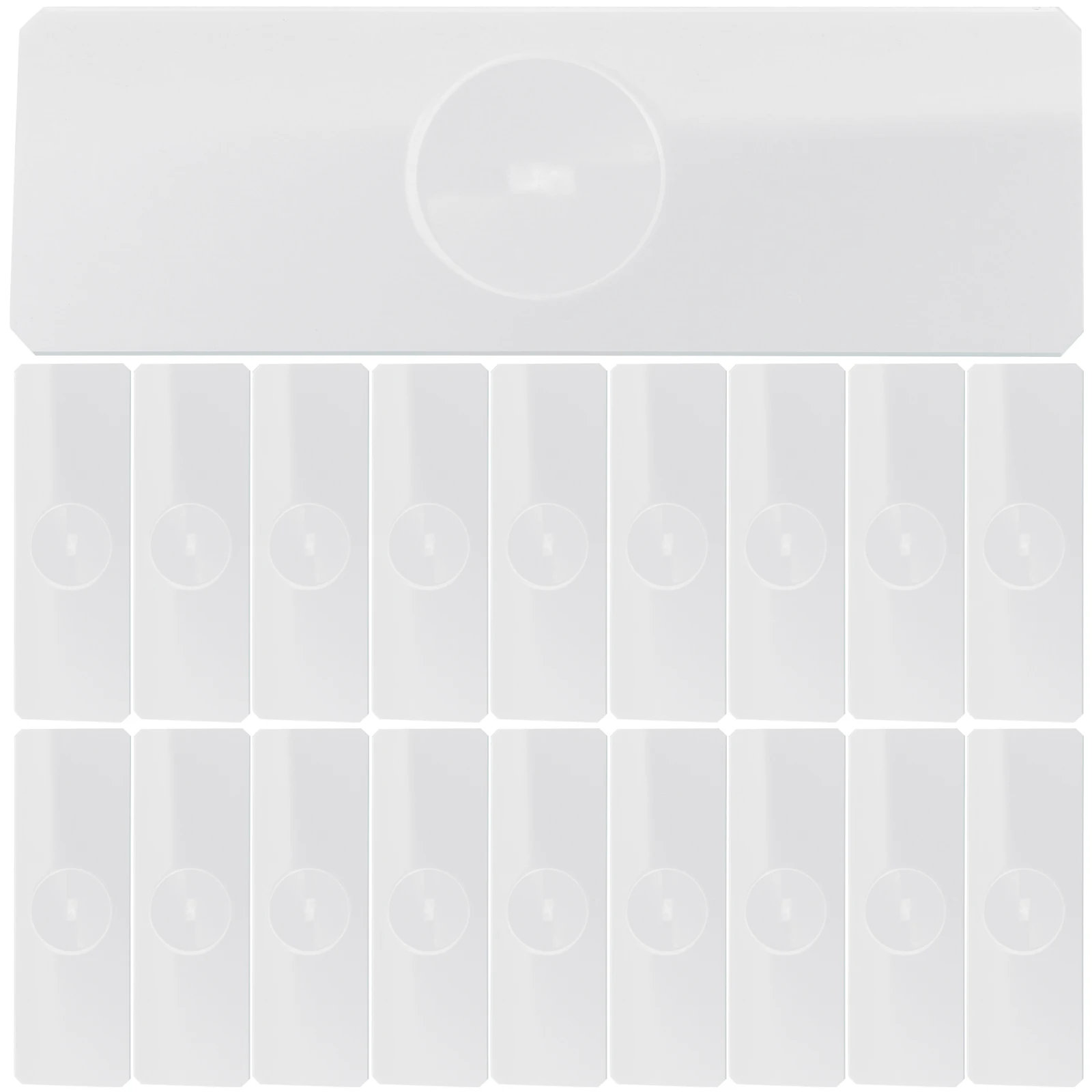 

50 pcs Microscope Slide Glass Slides Laboratory Glass Microscope Slide for Aquatic Specimens (Single/Double Concave)