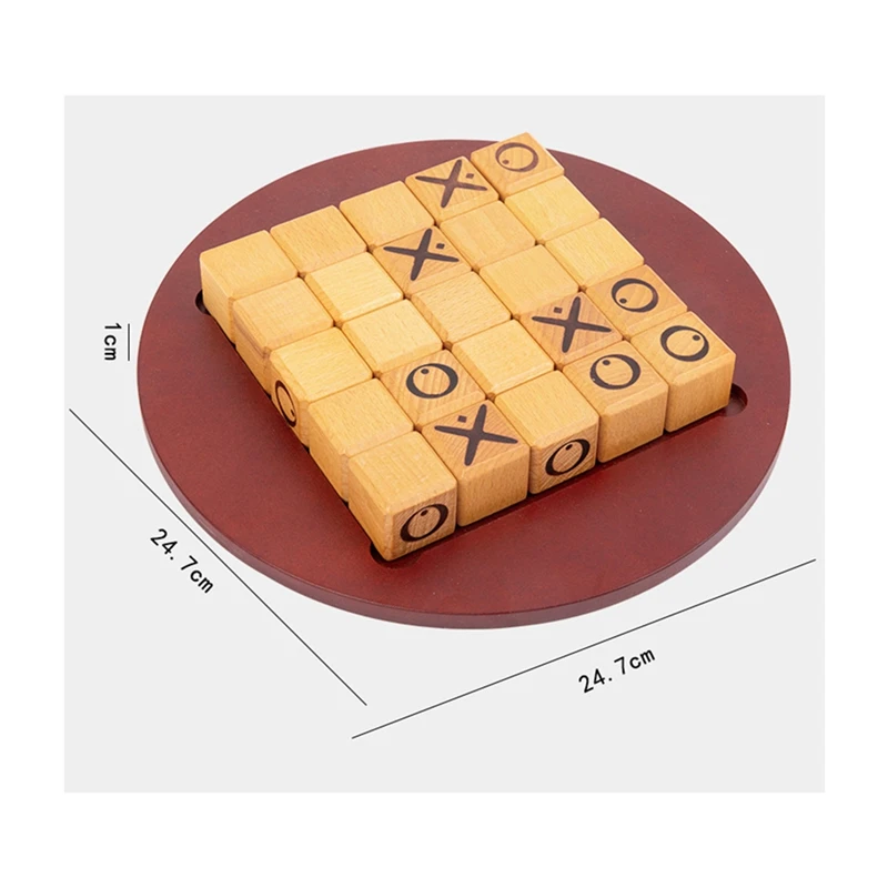 XO-Tabuleiro de Xadrez para Crianças, Mini Jogo Tic-Tac-Toe, Jogos de Tabuleiro, Interativo, Educacional, Brinquedos Montessori