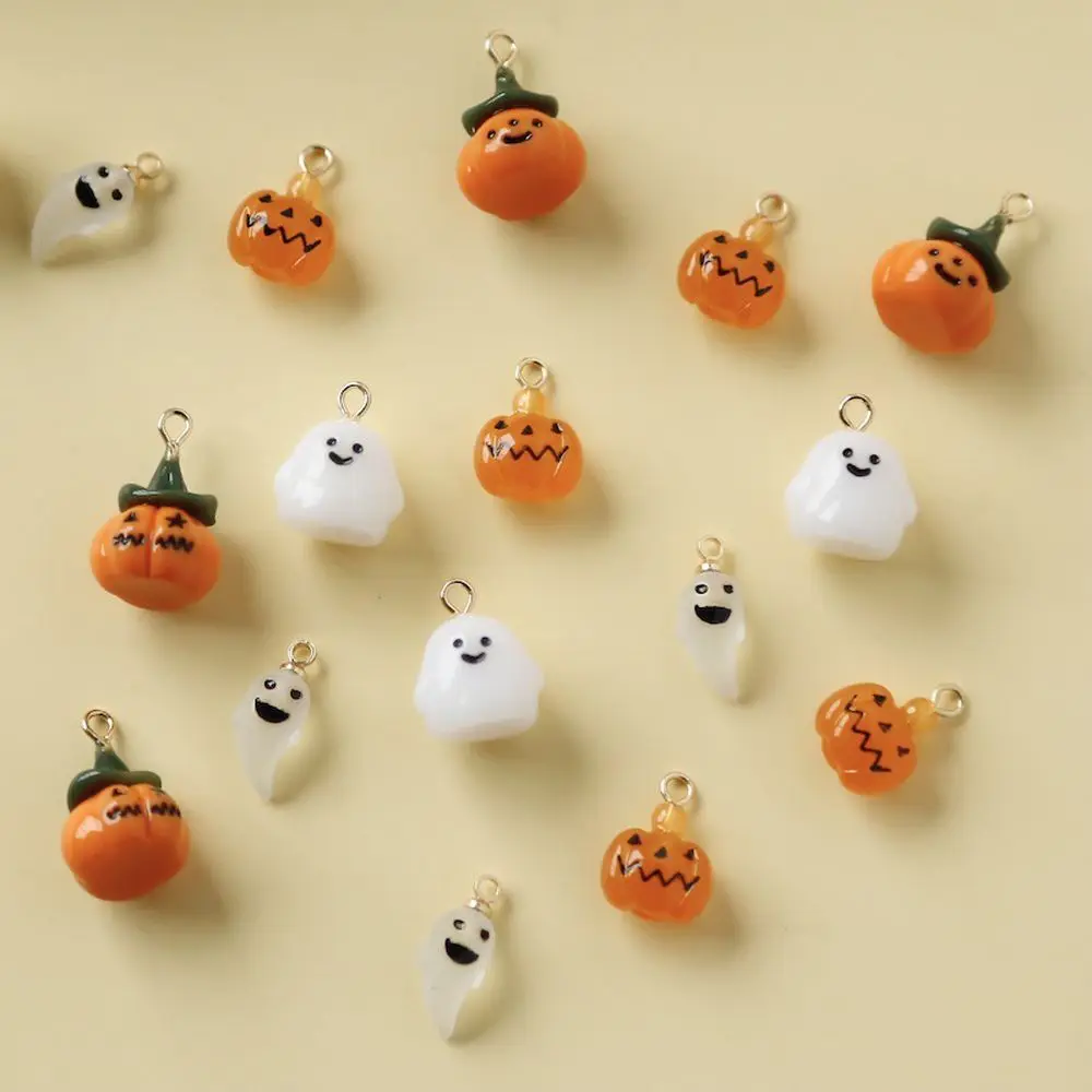 Charm Earring DIY Crafts Necklace Pendant Handmade Accessories Gift Jewelry Making Pumpkin Pendant Halloween Charms