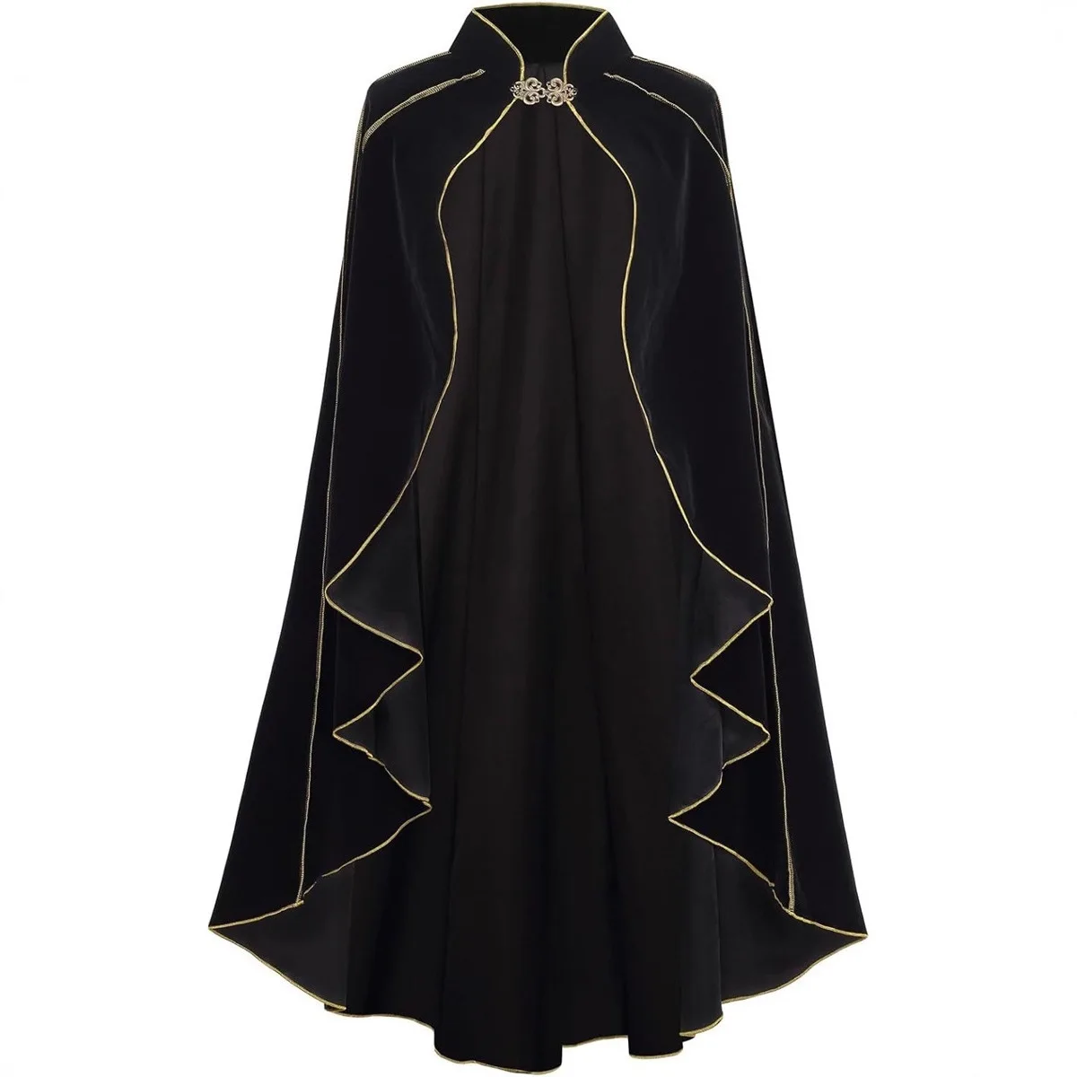 

Men Halloween Cloak Cosplay Cape Medieval Shawl Vampire Pirate Robe Old Ranger Costume Adults Women Carnival Fancy Party