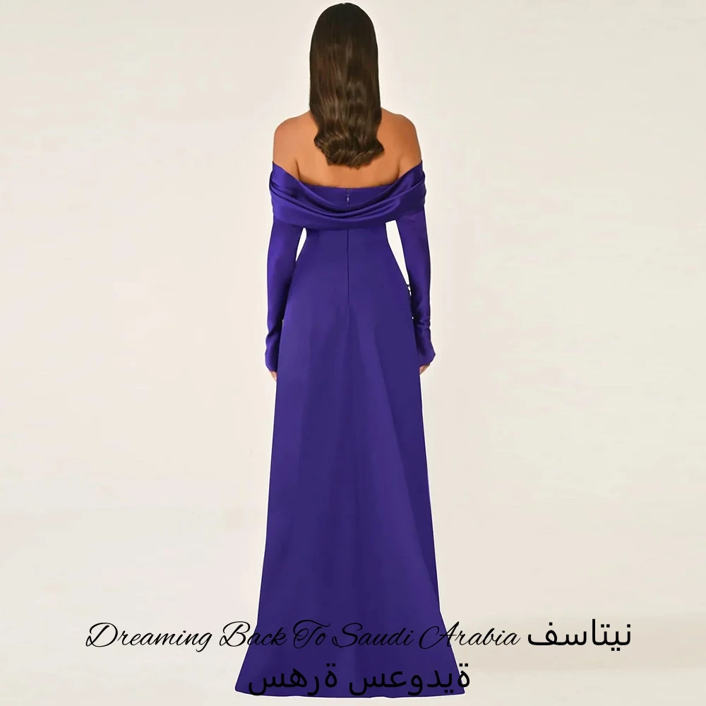 Strapless Sleeveless Customized Celebrity Gowns with Off the Shoulder Classic Jersey Celebrity Gown Delicate Straight Prom Dress image 2