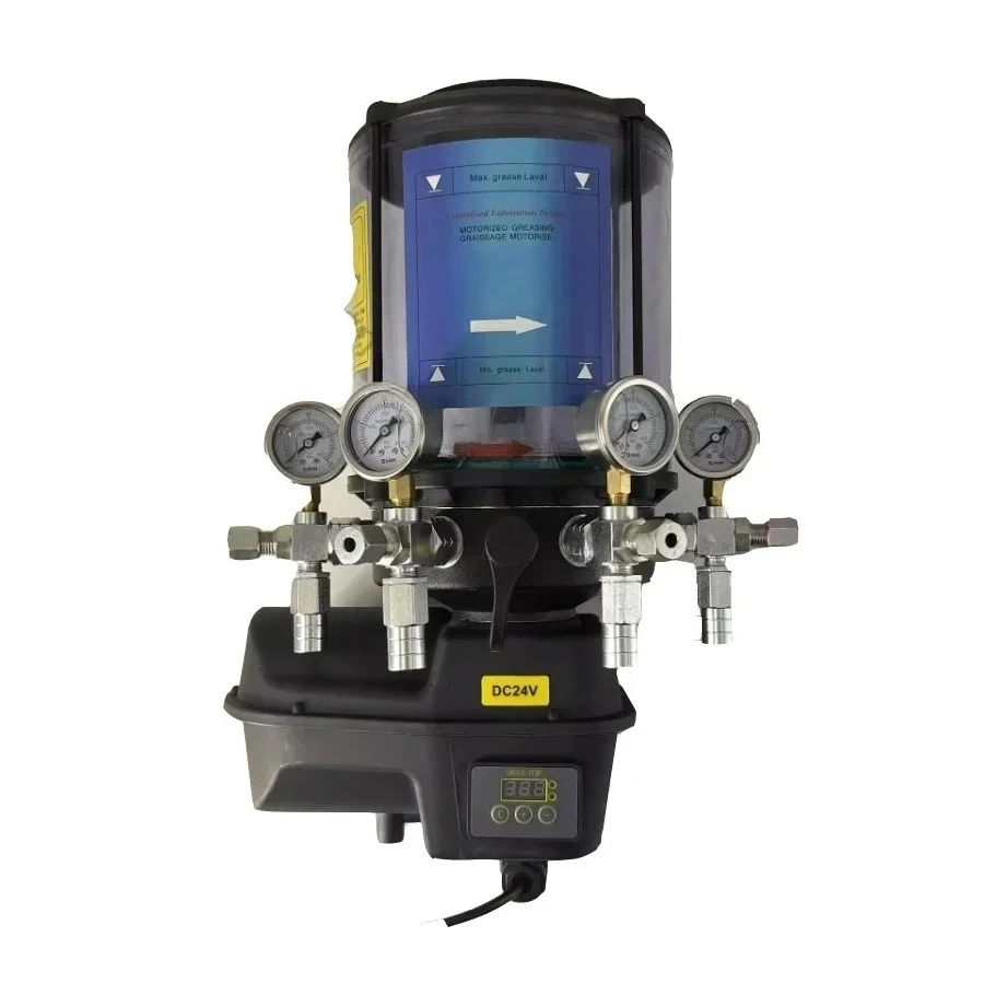 Electric Grease Pump Programmable, Adjustable Time Interval High Pressure, for Construction Machinery Lubrication