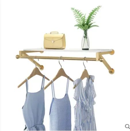 Storage Rack Linen Fabric Gold Brass Retail Display Easy Assembly Sturdy Durable Stable Comfortable Space Saving Ergonomic