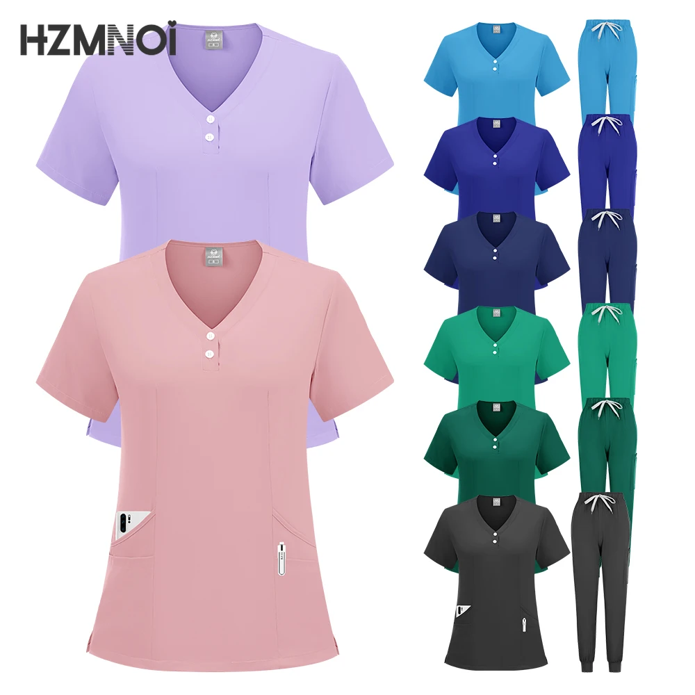 

Wholesale Medical Supplies Nurse Dental Surgery Suit Workwear Operating Room Medical Uniform Scrubs Hospital Working Scrubs Set