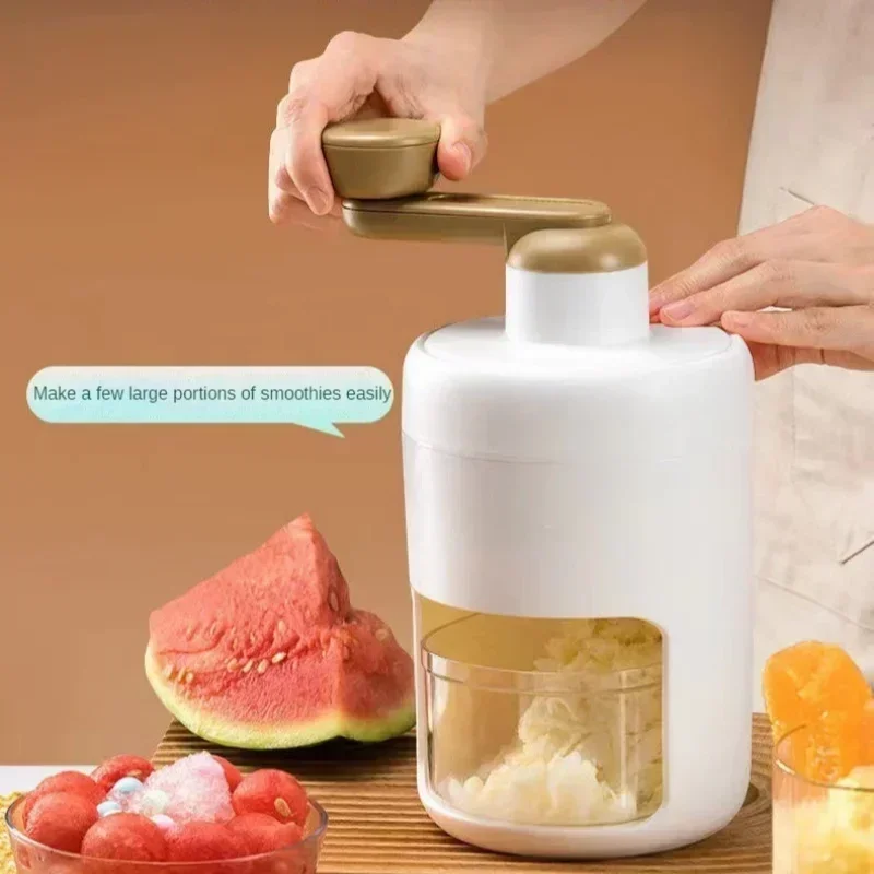 Máquina para hacer batidos de hielo afeitado manual para el hogar, bricolaje, cocina, rompedor de hielo de mano, Mein Mein, hielo afeitado