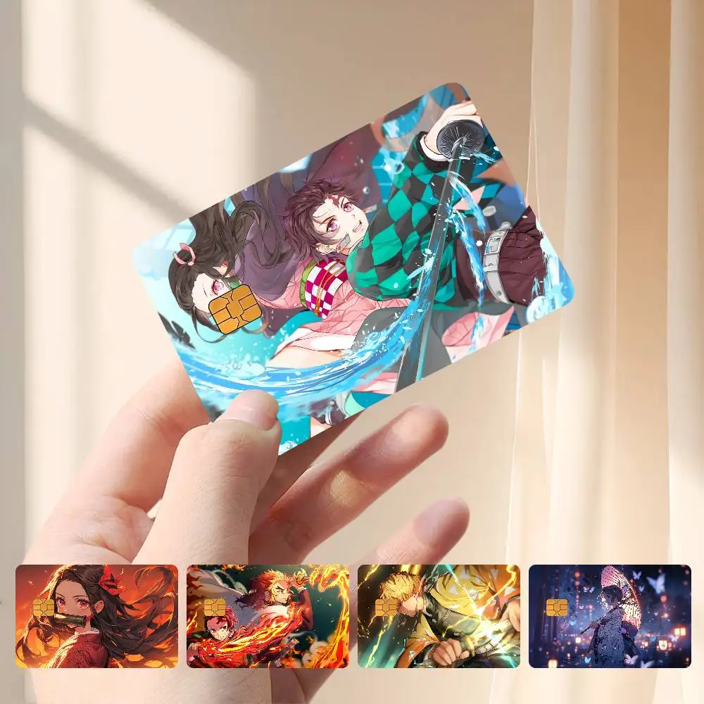 Demon Slayer K-Kimetsu No Yaiba Card Stickers Credit Card Protector Stickers Resist Scratches And Abrasions