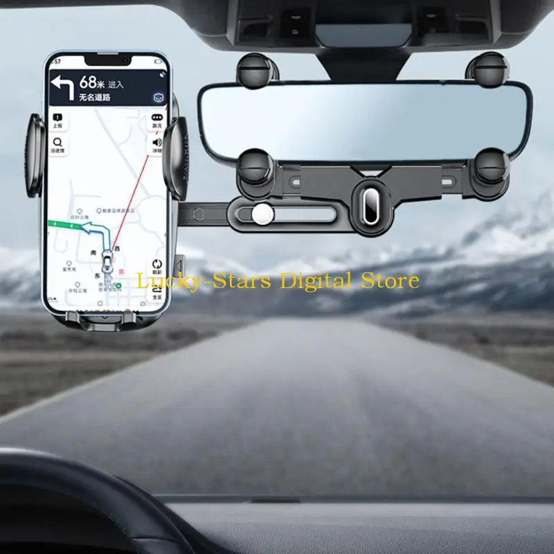 

T3EE Car Phone Holder Rearview Mirror Mount 360° Adjustable GPS Phone Holder Auto Rear Headrest Bracket Car Phone Accessories