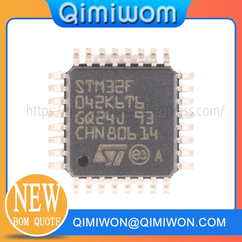 10PCS/LOT STM32F042K6T6 LQFP-32 Cortex-M0 32-bit Microcontroller-MCU