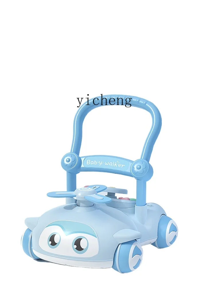 Tqh Baby Walker Trolley Multi-Functional Baby Walking Walker Anti-Rollover Children's Hand Push Toy