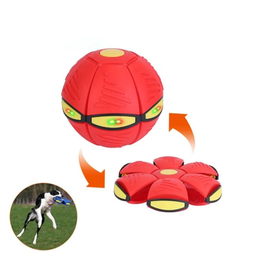 

Flying Toy Ball with LED Lights for Pet Outdoor Toy