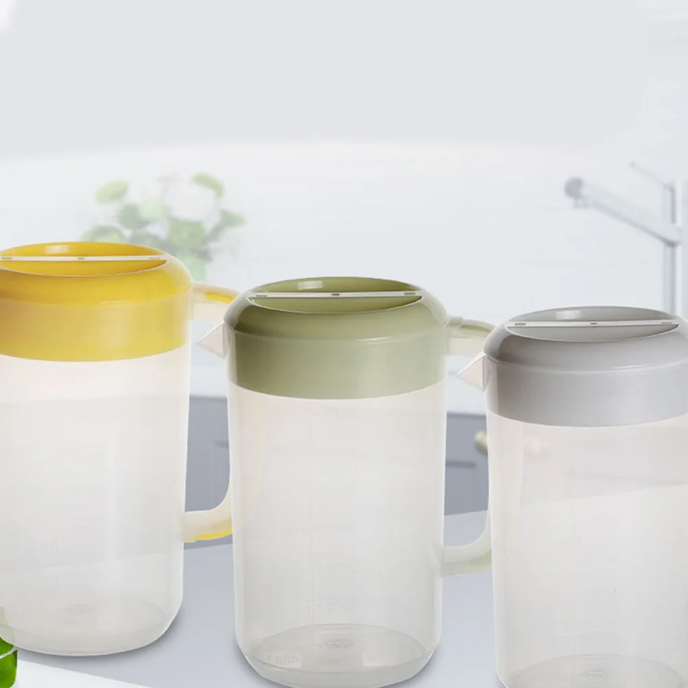 

2500 Ml Milk Tea Measuring Cup Plastic Water Kettle Cold Juice Pot Pitcher Transparent Food Safe PP Comfort Grip Hot Cold
