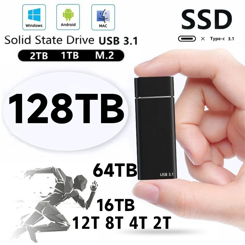

Foreign trade cross-border SSD mobile solid state drive factory direct supply stable high-speed transmission