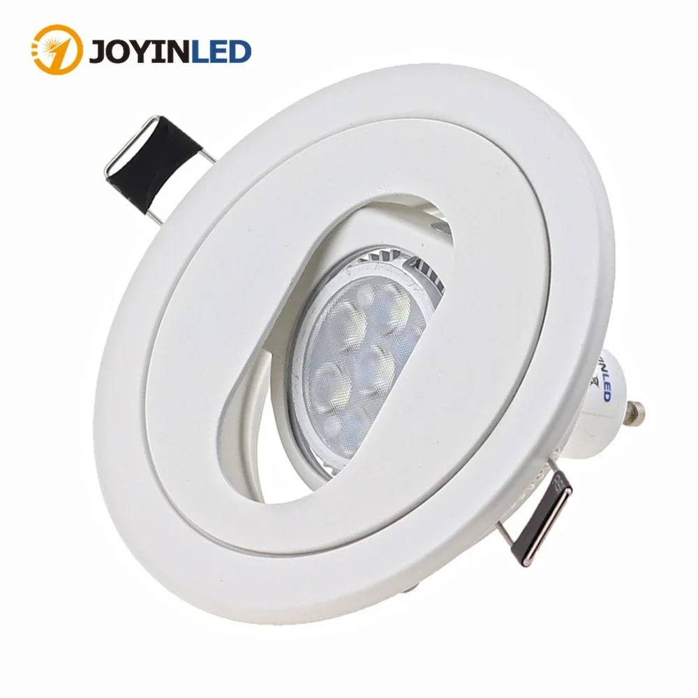 

Round White Downlight Embedded Hallway Officeflush Mount Recessed Ceiling GU10 Modern Style Iron Led Lighting Fixtures