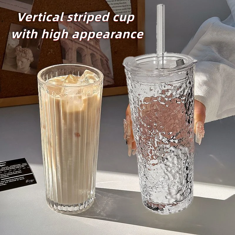 

Стеклянная чашка, кофейная чашка, домашняя чашка, простой стиль, INS, чашка с рисунком ледника, домашняя чашка для напитков, кофейная чашка, вечерние