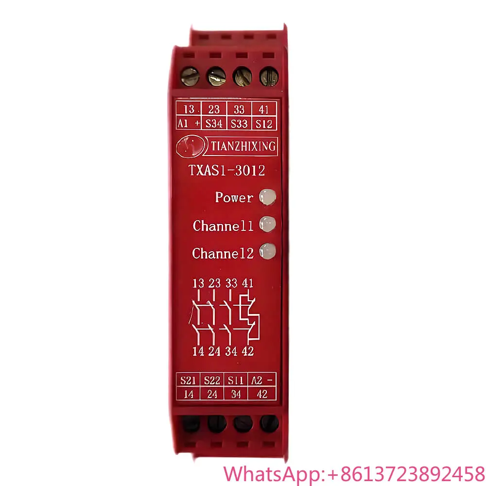 

TXSA1-3012 24V Intelligent Safety Relay Module Dual Channel Input, 3-Channel NO 1-Channel NC Output