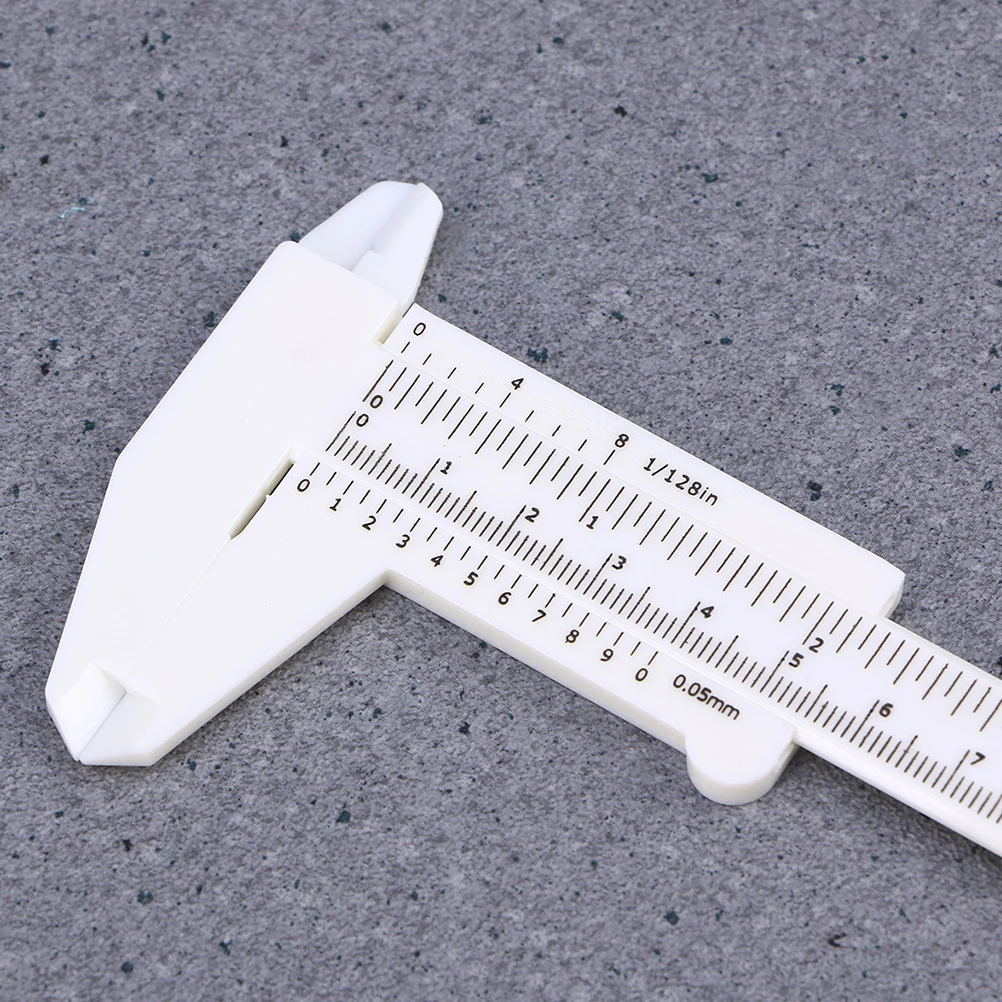 

4pcs Plastic Mini Vernier Caliper 15 Cm Metric Measurement Tool For External Internal Step Depth Lightweight Durable Gauge
