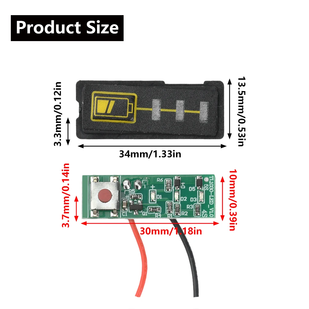 5S 10S Batterijcapaciteitsindicator Lithiumbatterijspanningstester Resterende Power Display Module