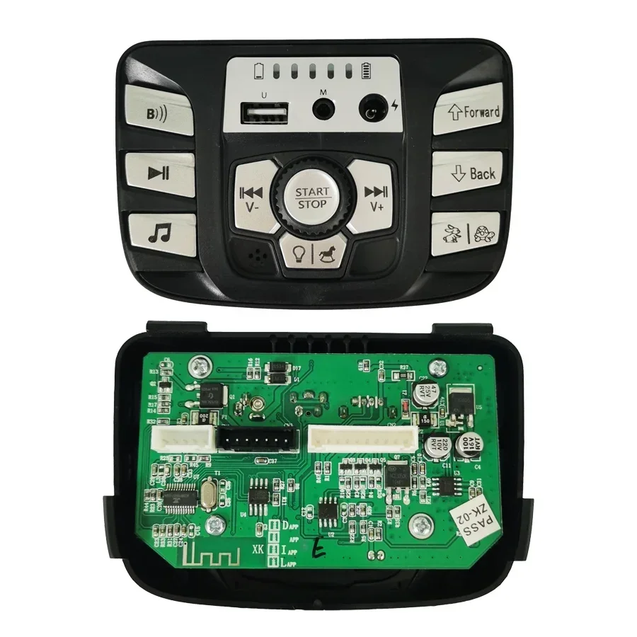 Control Switch Multifunctional 12V Children's Power Central for Stroller with Music Storytelling and Power Display