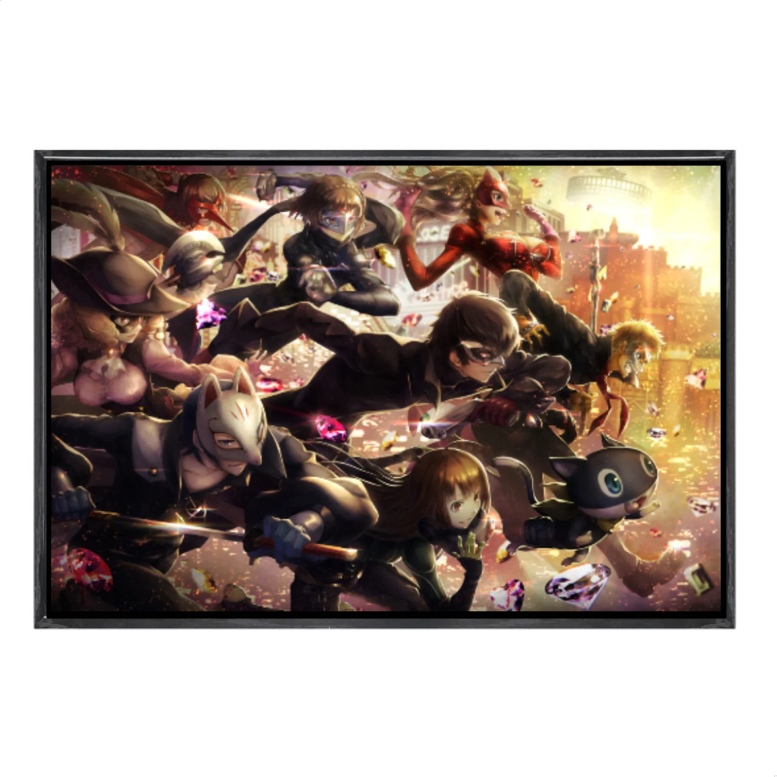 

Japanese Manga Multi-Size Canvas Poster Double Framed Wall Art,Dark Souls Home Decor for Living Room Bedroom