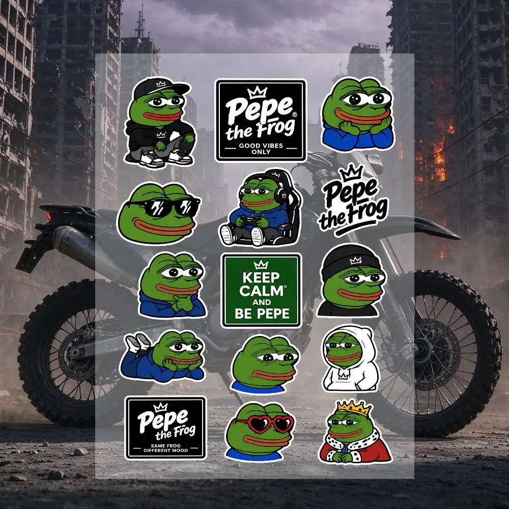 P-Pepe The Frog Stickers Moto Sticker Auto Body Bumper Windows Motorcycle Laptop Walls Vinyl Decal Car Tuning Accessories