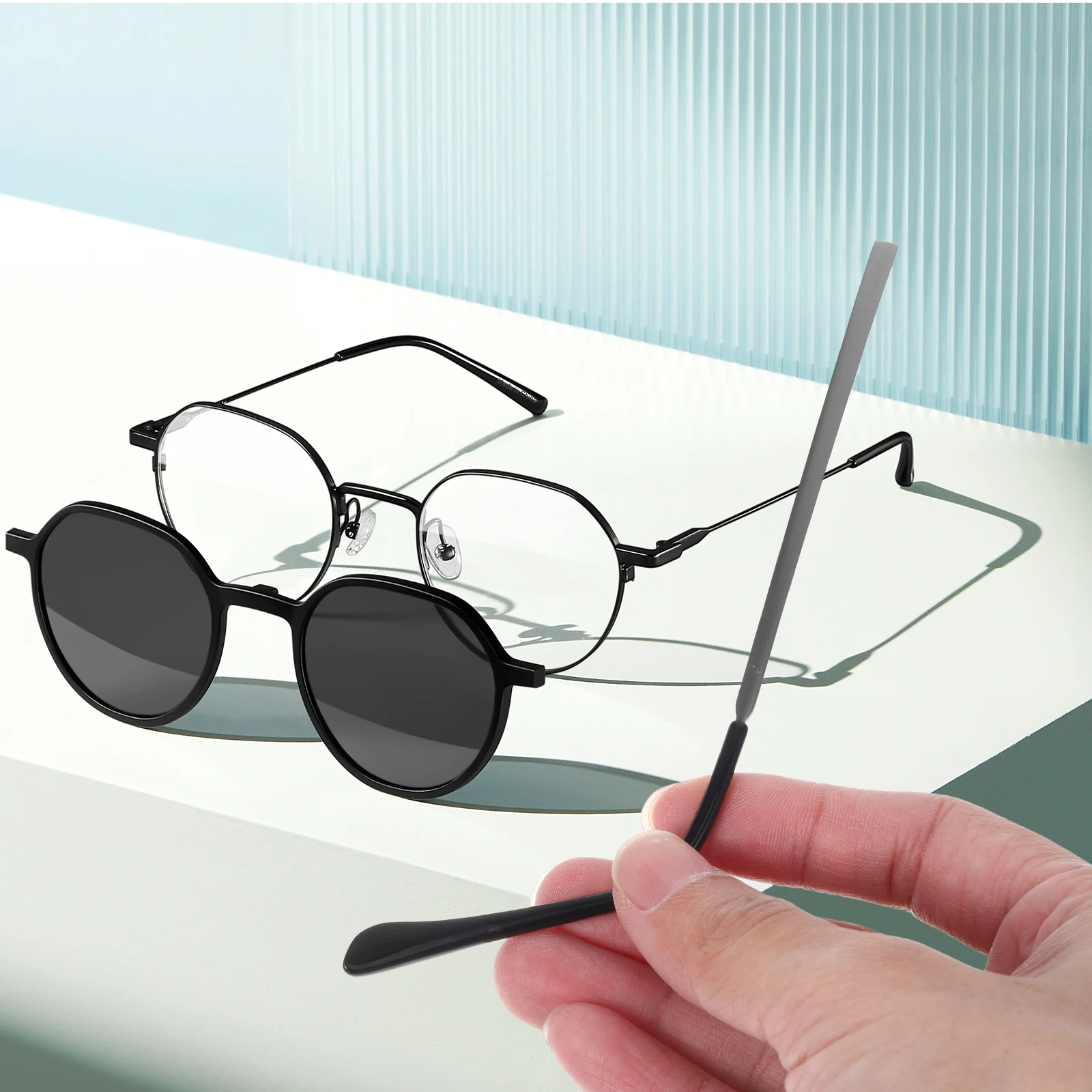 

1 Pair Universal Eyeglasses Temple Replacement Strong Metal Arm Legs For Sunglasses Reading Glasses Repair Durable Glasses Parts