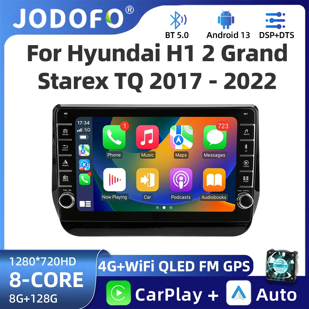 

Android 13 Carplay Auto Car Radio For For Hyundai H1 2 Grand Starex TQ 2017-2022 Multimedia Video Player GPS Navigation Stereo