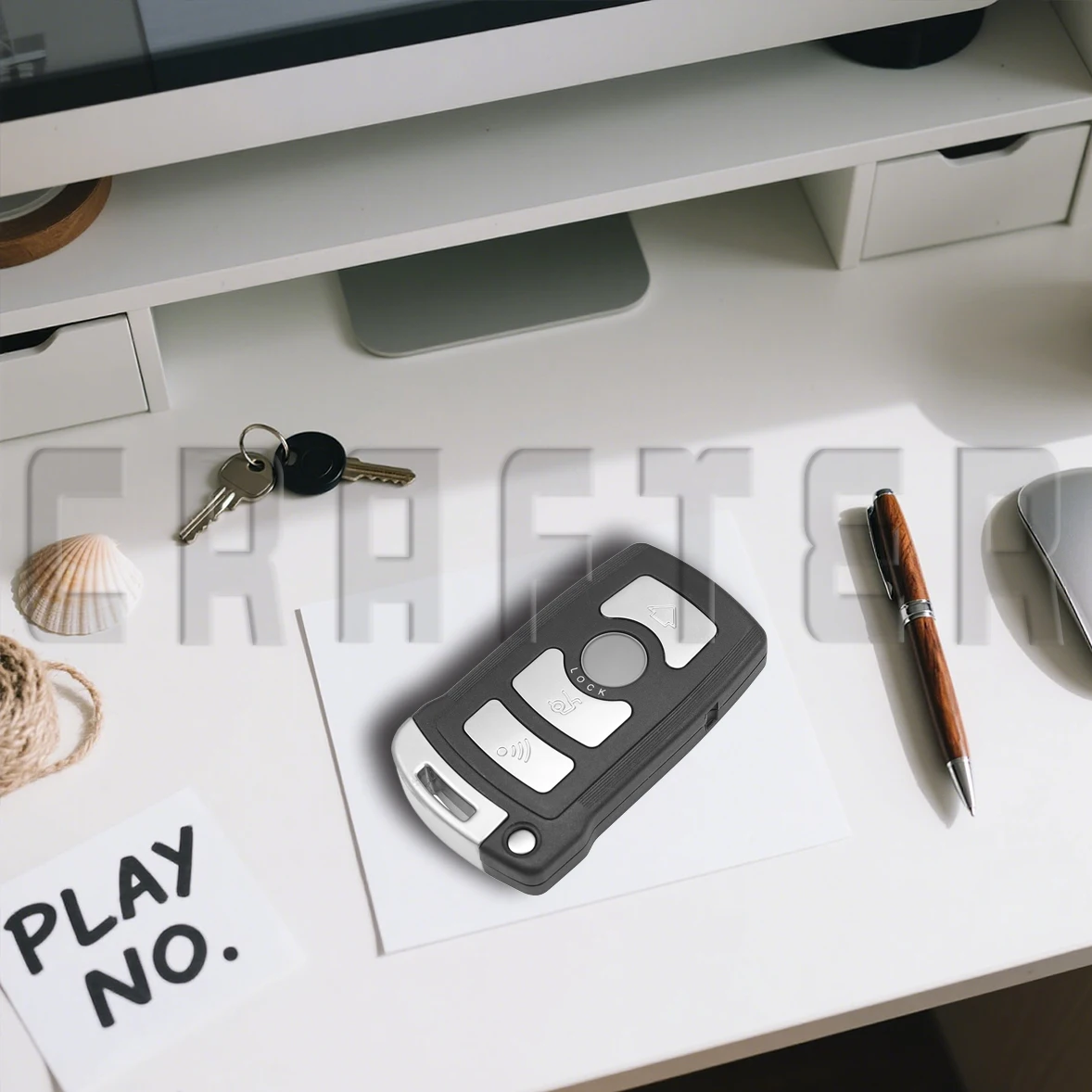 Key Crafters BMW LX8766S 315/433/868MHz ID46 PCF7945 Remote Car Key For 7 Series 730 740 745i CAS1 System With Cutting Service - Image 4