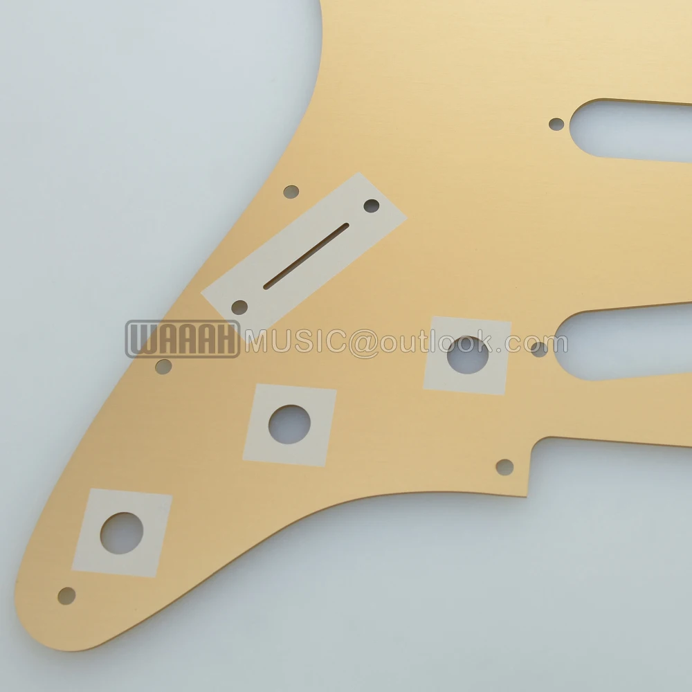 Modern American Standard 11 Holes SSS ST Pickguard Aluminum Alloy for ST Electric Guitar