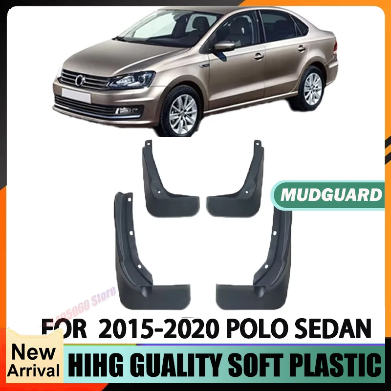 Car Front and Rear Wheel Fenders Splash Retort For 2015-2020 Volkswagen POLO Sedan SEDAN