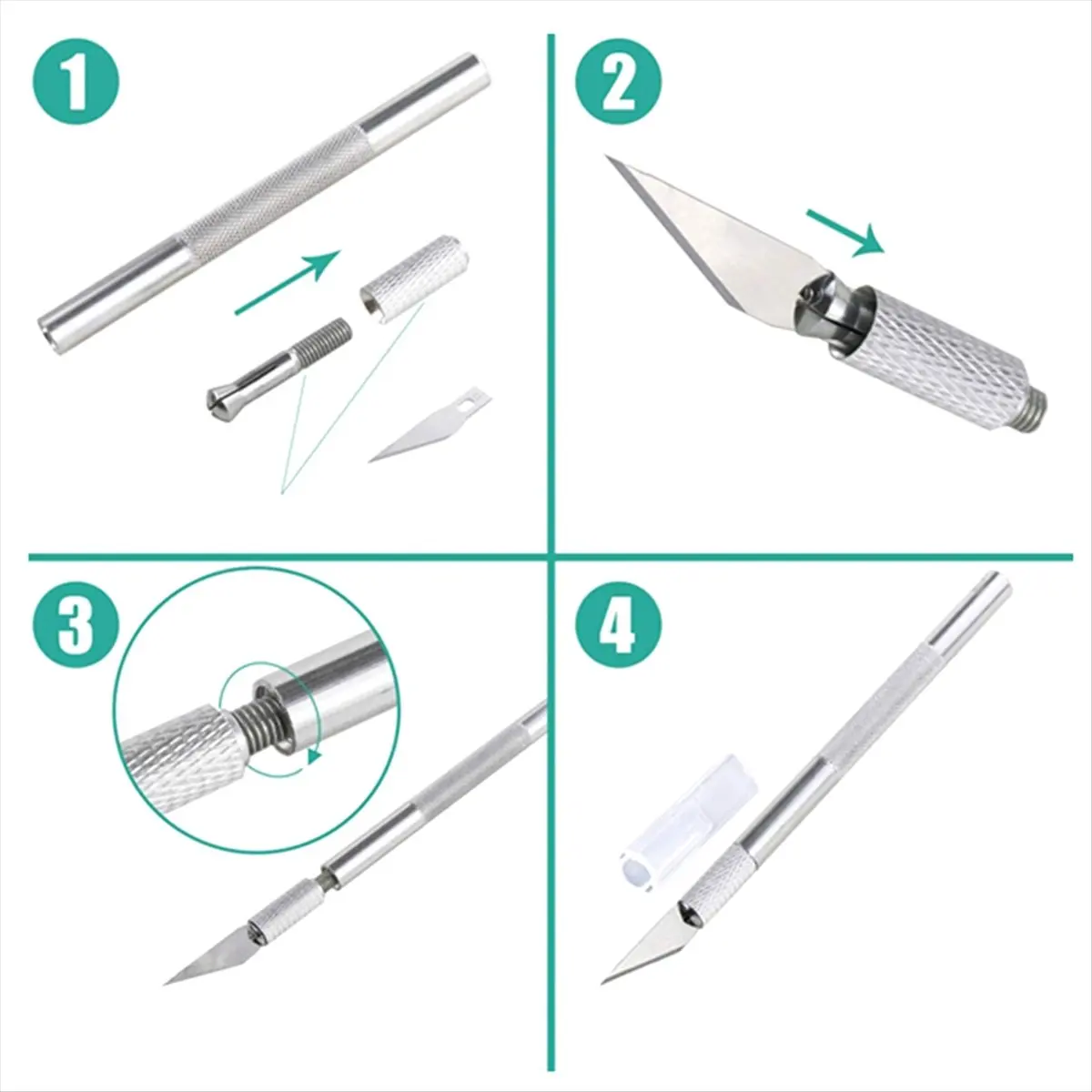 【2026 TOP Global】100 PCS Xacto Blades Premium Knife Blades 11 - High Carbon Steel Craft Cutting Tool