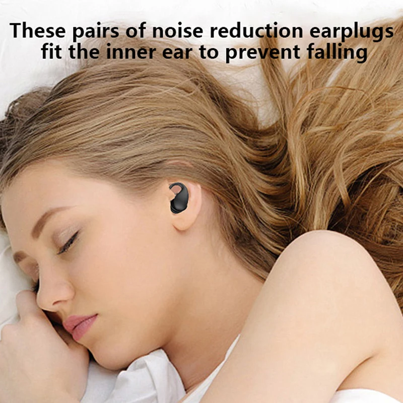 Soundproof Earplugs For Sleeping Soft Silicone Ear Muffs Noise Protection Travel Reusable Protection Sound Blocking Ear Plugs