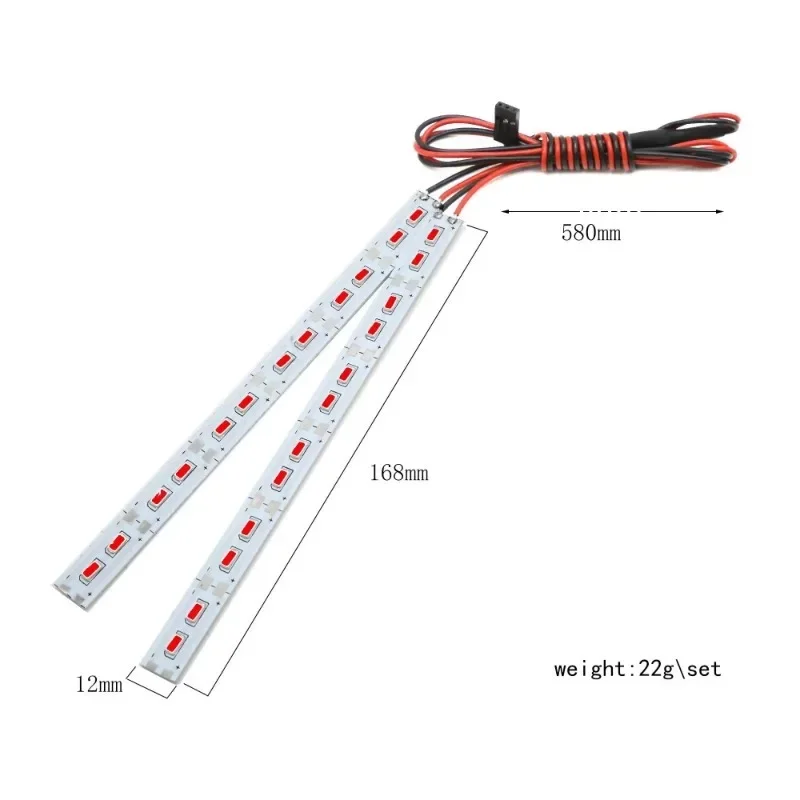 Lampe flash pour voiture RC 1/10 1/8 Traxxas TRtage D90 Axial SCX10, accessoires de voiture à la dérive, châssis LED, lumière absorbe ouissante, lampes, 1/10