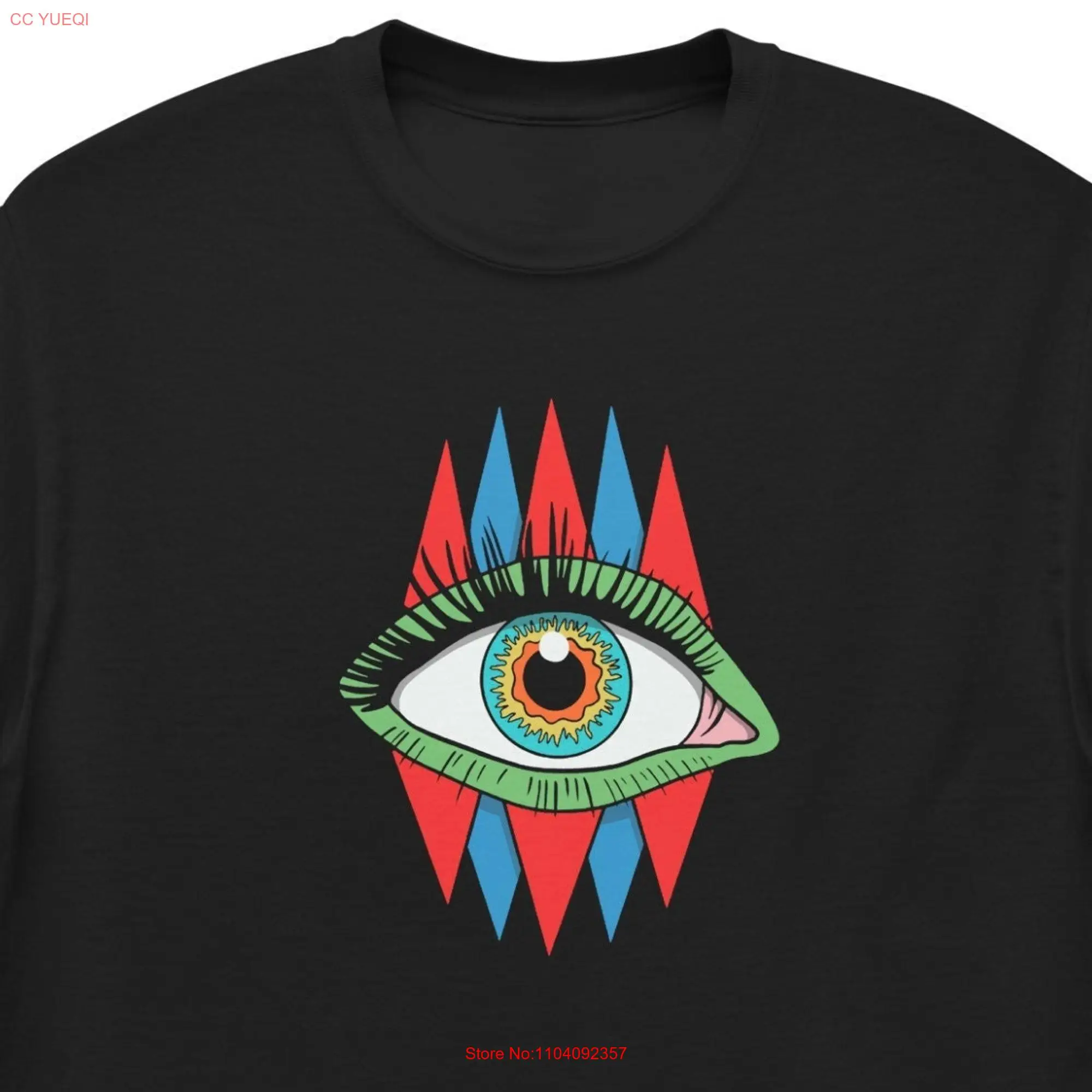 Third Eye T Shirt Spiritual Alt Clothing Y2K Grunge Colorful Mystical s for Festival Trippy Art Psytrance Rave