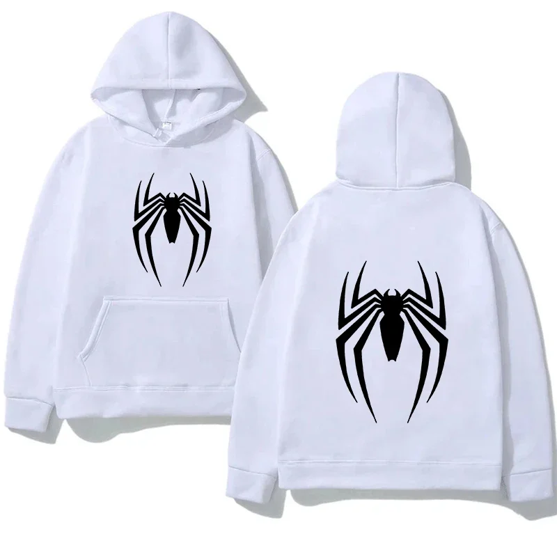 2025 New Men's Street Fashion Spider Printed Hoodies Women Men Casual Funny Loose Hoodie Spiderman Cool Sweatshirt Men's Clothes