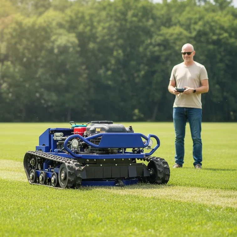 

High Efficiency Agricultural CE EPA Customized RC Zero Turn Mini Tractor Robot Mini Remote Lawnmower Smart Lawn Mower