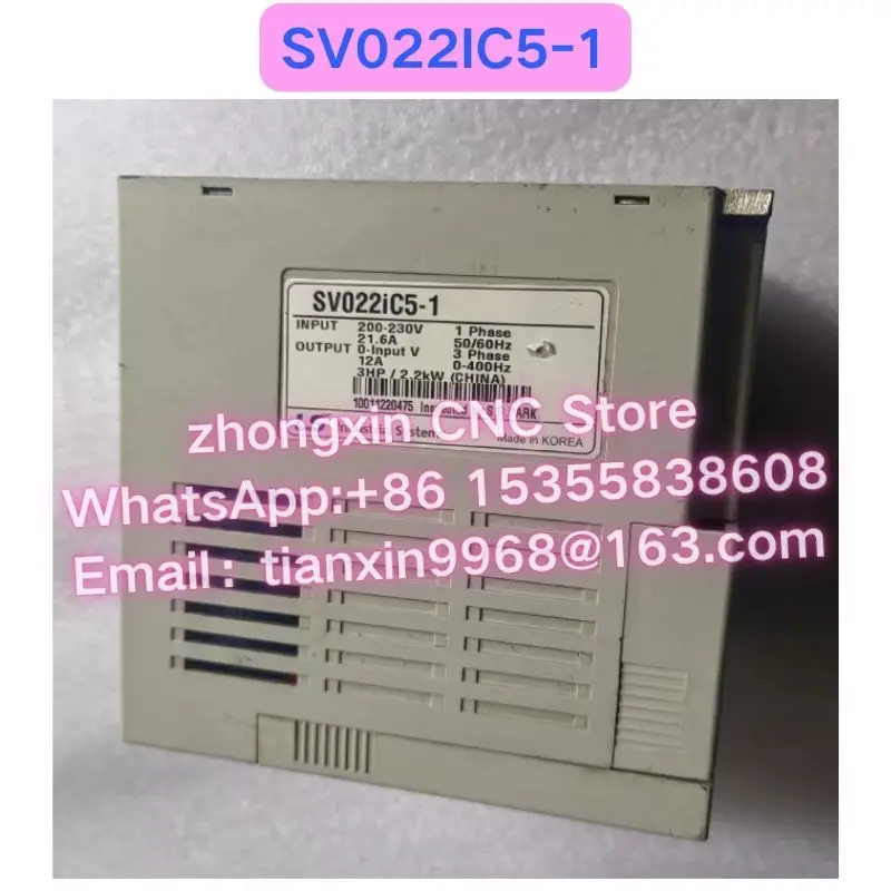 Used SV022IC5-1 2.2KW 1 Phase 200V Inverter VFD Frequency AC Drive Spot Functional test OK Fast delivery