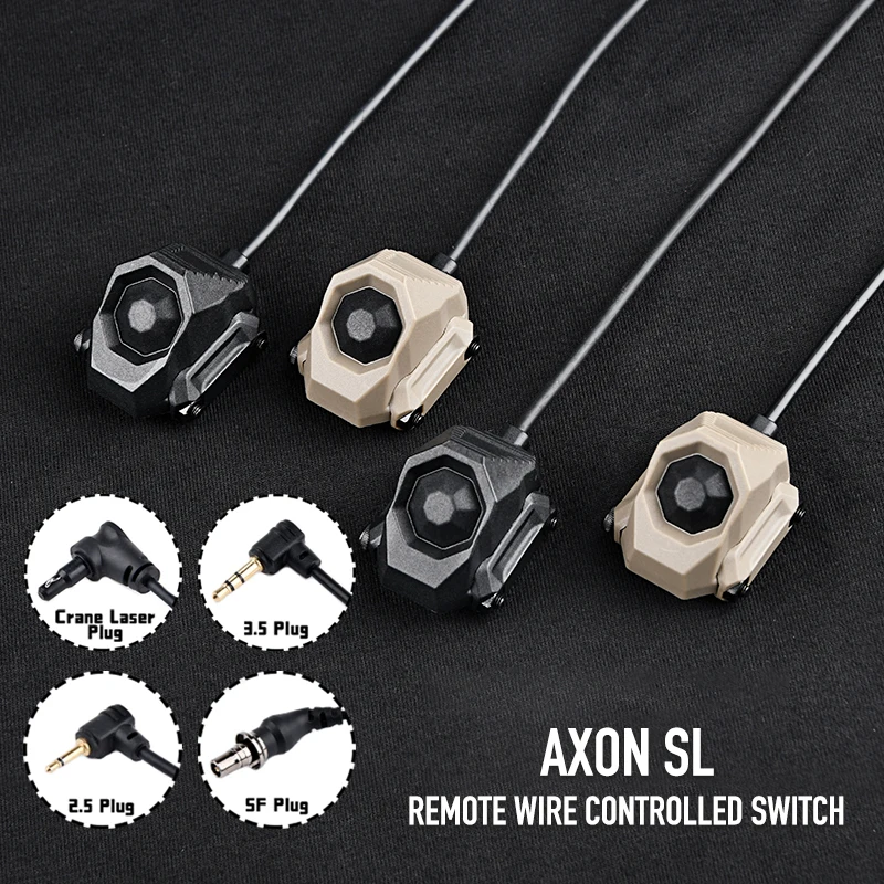 Tactical AXON SL Button Pressure Switch Fit M300A M600U Flashlight PEQ DBAL Laser Switch Hunting Airsoft Scout Accessories