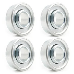 Fushi 4pcs Wheel Lawn Mower 12.7x28.6x11.1 mm Tractor Lawn Wheels ID 1/2