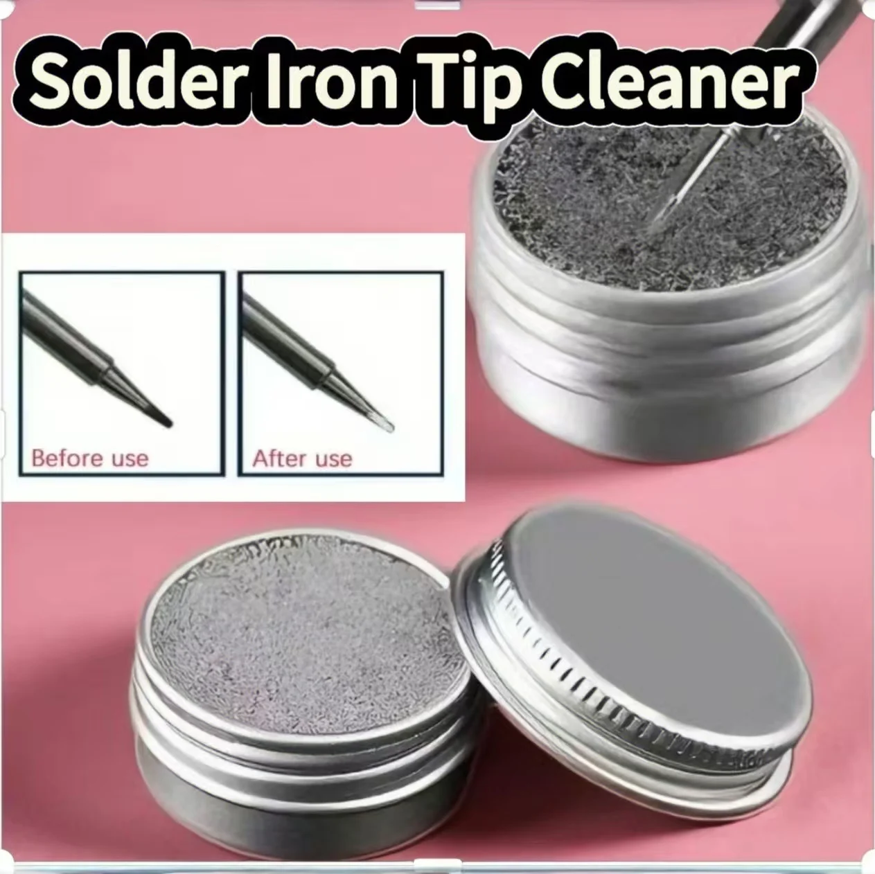 

Soldering iron tip cleaner, welding iron head cleaning paste, welding iron head solder activator; iron head cleaning remover.