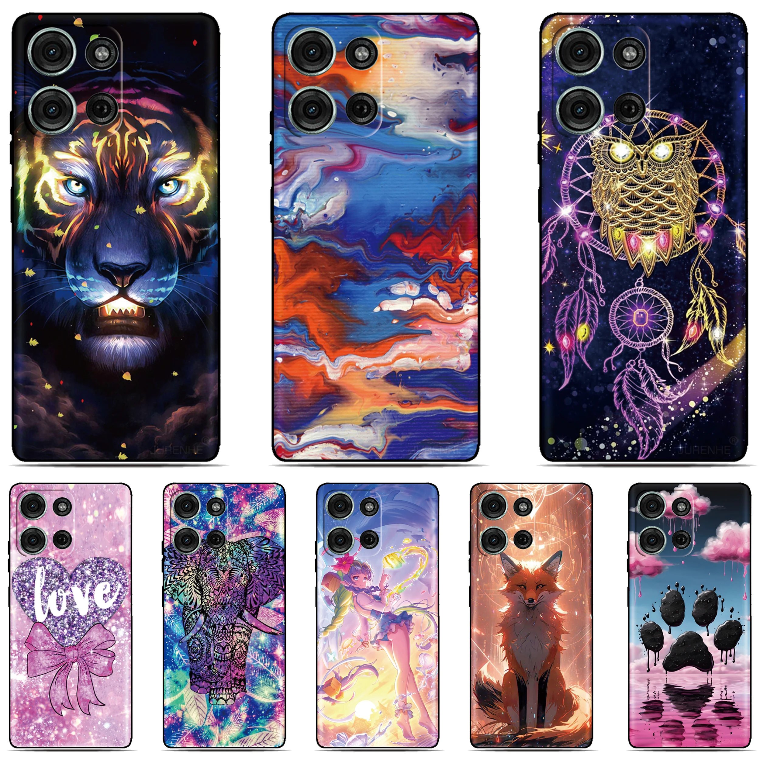 Funda de teléfono con imagen colorida para Oukitel C69 C3 C2 C68 C62 C61 C57s C57 C58 P1 C1 Pro C59 C53 C51 C50 C38 C36 C35 C21 WP50