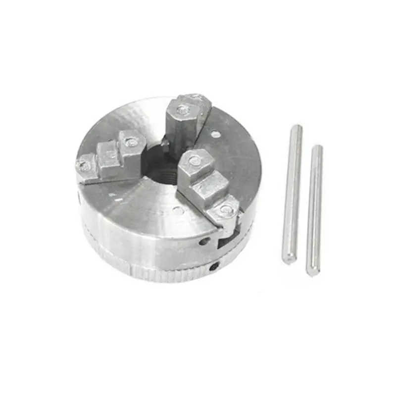 DT15 3-Jaw Manual Lathe Chuck Z011, 0.5-2.6 Inch Mini Machine Chuck with Tools, Self-Centering Chuck for Woodworking Lathe