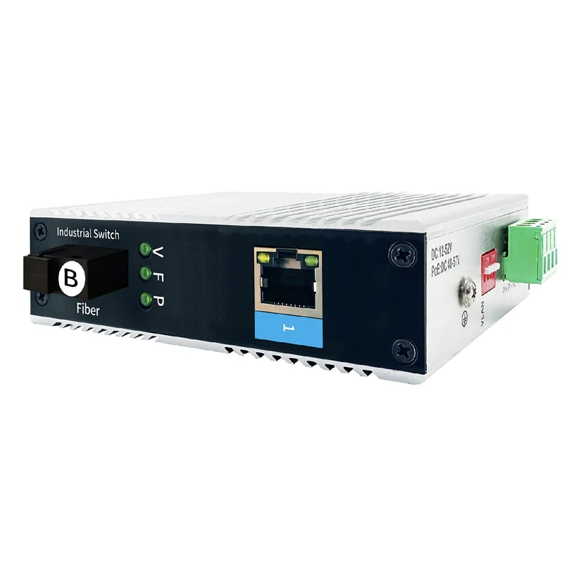 10/100Mbps high-quality Ethernet switch SC 2 port 20KM 1 optical and 1 electrical single mode single fiber industrial grade